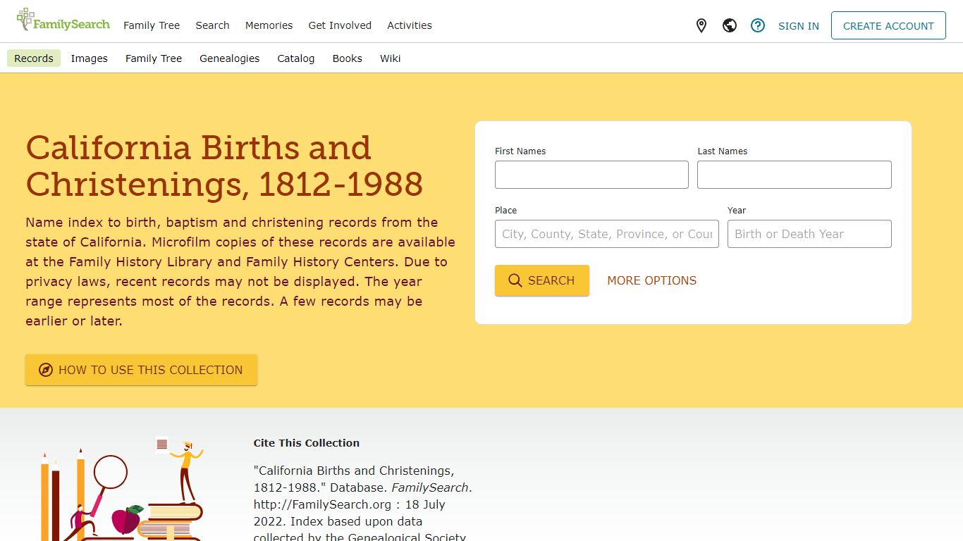 California Births and Christenings, 1812-1988 • FamilySearch